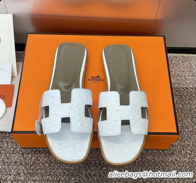 Unique Style Hermes Oran sandal White 60702401