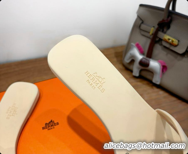 Best Price Hermes Aloha Sandals Cream 60702403