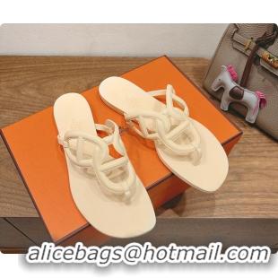 Good Looking Hermes Egerie sandal Cream 60702404