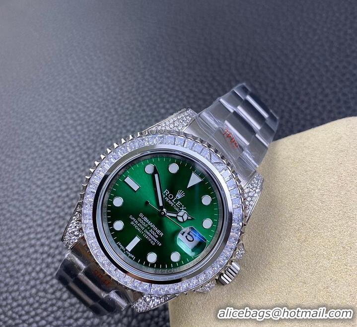 Grade Design Rolex Day-Date 36 Dial 18kt Yellow Gold Diamond-Set President Watch R1256 Green