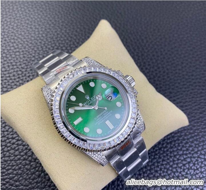 Grade Design Rolex Day-Date 36 Dial 18kt Yellow Gold Diamond-Set President Watch R1256 Green