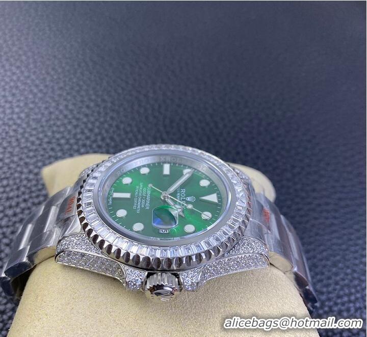 Grade Design Rolex Day-Date 36 Dial 18kt Yellow Gold Diamond-Set President Watch R1256 Green