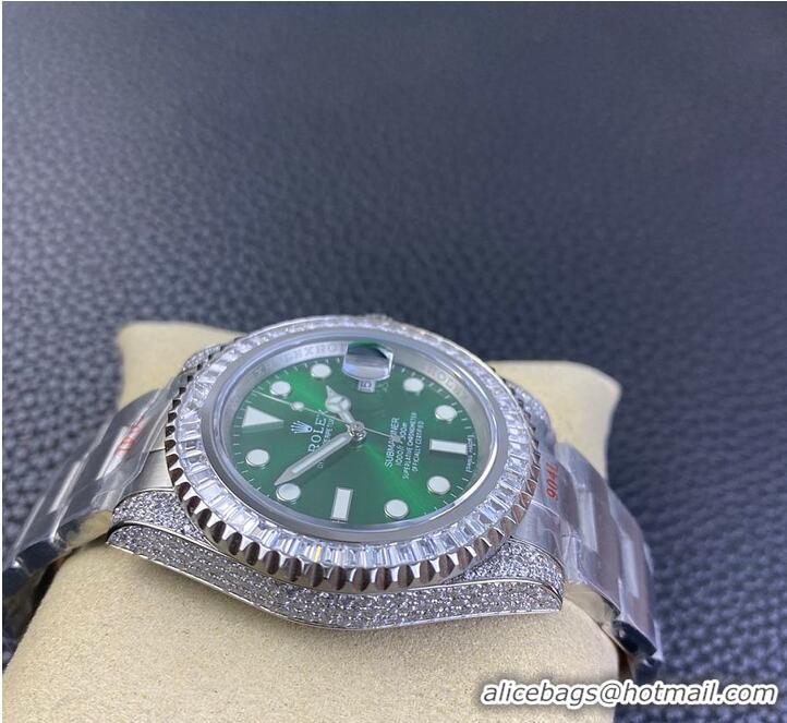 Grade Design Rolex Day-Date 36 Dial 18kt Yellow Gold Diamond-Set President Watch R1256 Green