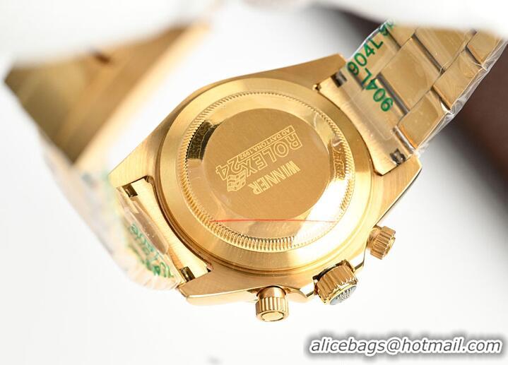 Unique Discount Rolex Cosmograph Daytona 40mm Golden Diamond-Set Dial R1258