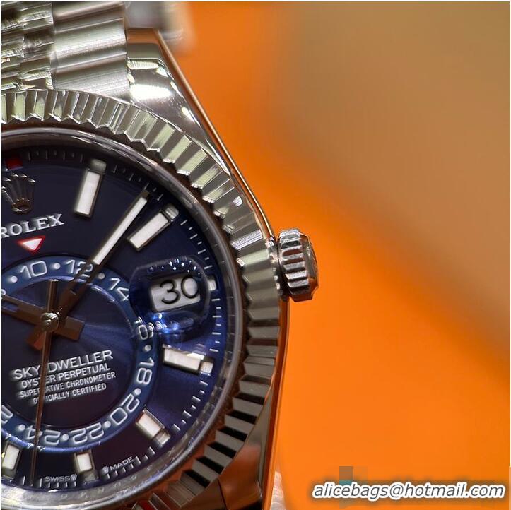 Top Quality Rolex Sky-Dweller Oyster Dial 42 mm Oystersteel And White Gold R1259