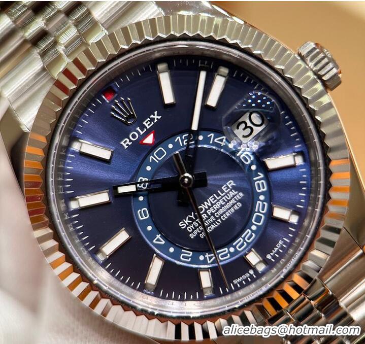 Top Quality Rolex Sky-Dweller Oyster Dial 42 mm Oystersteel And White Gold R1259