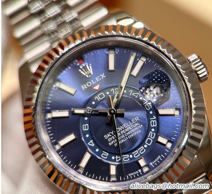 Top Quality Rolex Sky-Dweller Oyster Dial 42 mm Oystersteel And White Gold R1259