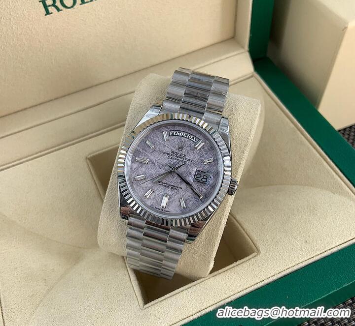 Best Price Rolex Day-Date 40mm Platinum Meteorite Dial and President bracelet R1261