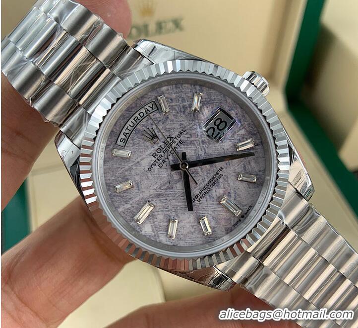 Best Price Rolex Day-Date 40mm Platinum Meteorite Dial and President bracelet R1261