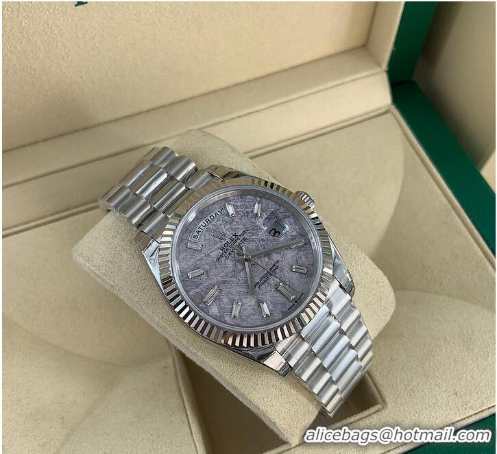 Best Price Rolex Day-Date 40mm Platinum Meteorite Dial and President bracelet R1261
