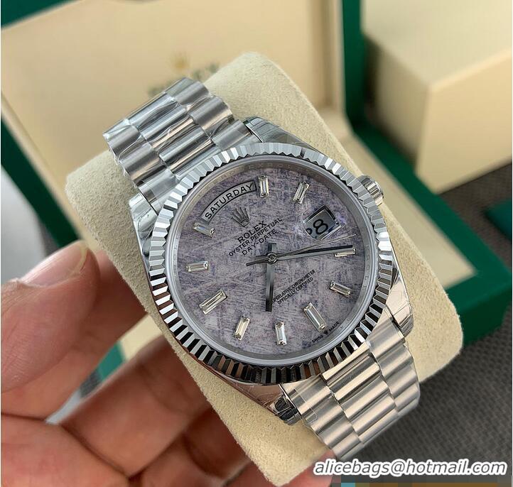 Best Price Rolex Day-Date 40mm Platinum Meteorite Dial and President bracelet R1261