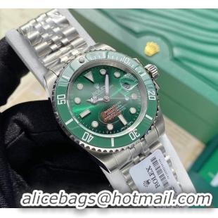 Super Quality Rolex Water Ghost Series Mens Watch Diameter 40mm R1263 Green/White