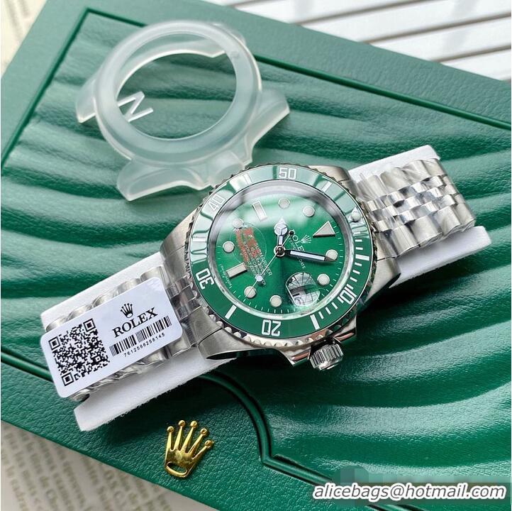 Super Quality Rolex Water Ghost Series Mens Watch Diameter 40mm R1263 Green/White