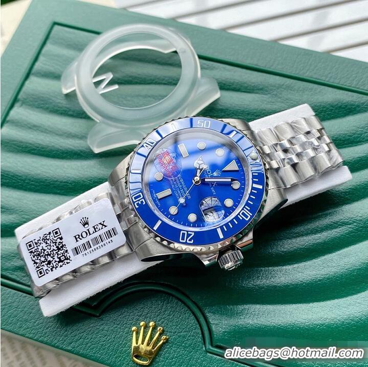 New Fashion Rolex Water Ghost Series Mens Watch Diameter 40mm R1263 Blue/White