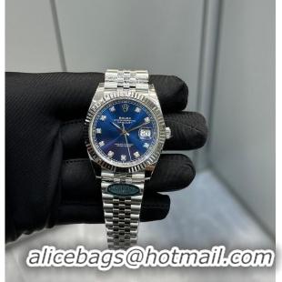 Top Design Rolex Date-just 41mm Stainless Steel R1269 Blue