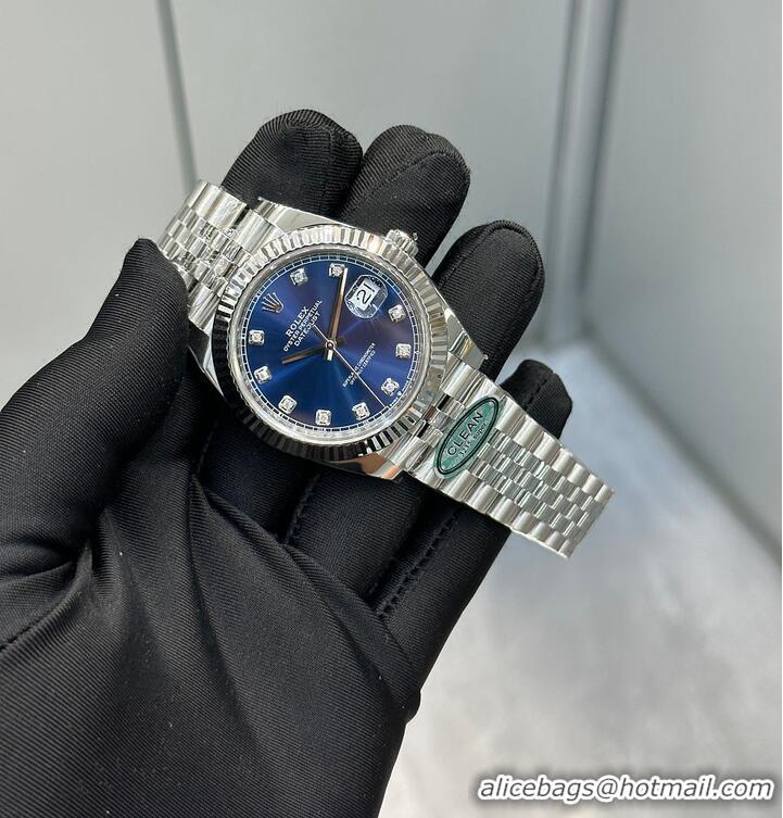 Top Design Rolex Date-just 41mm Stainless Steel R1269 Blue