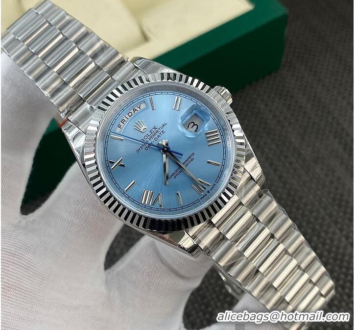 Super Quality Rolex Day-Date 40mm Platinum R1271 Ice Blue