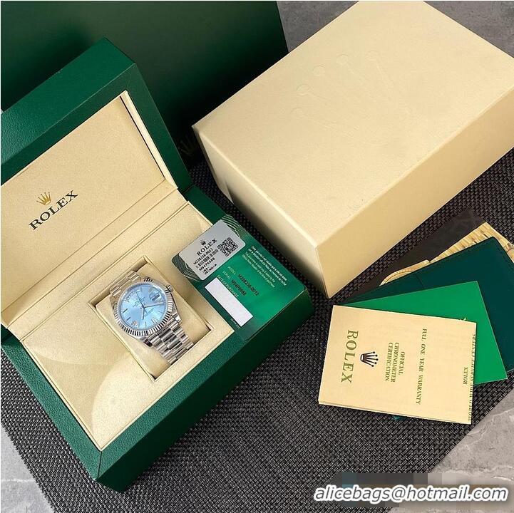 Super Quality Rolex Day-Date 40mm Platinum R1271 Ice Blue