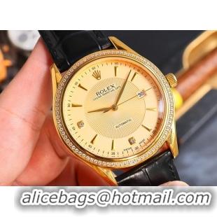 Reasonable Price Discount Rolex Watch Black And Gold R1275