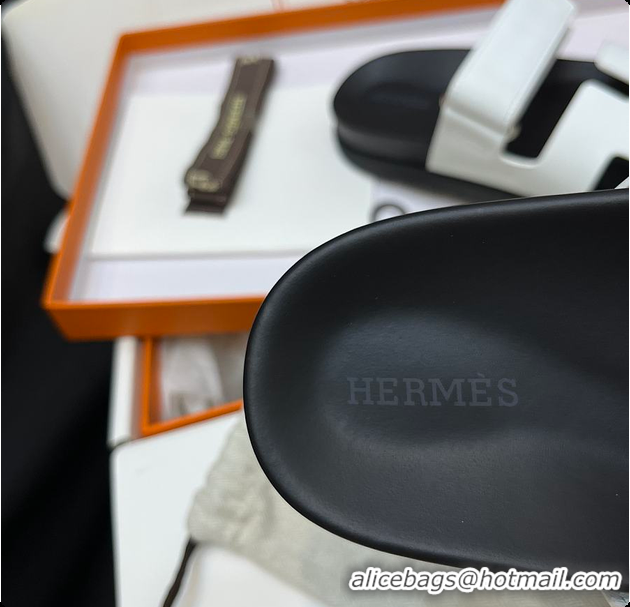 Shop Duplicate Hermes Chypre sandal Blanc 60702405
