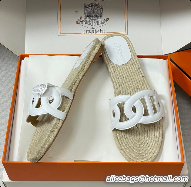 Buy Luxury Hermes Famosa Espadrille Blanc 60702406