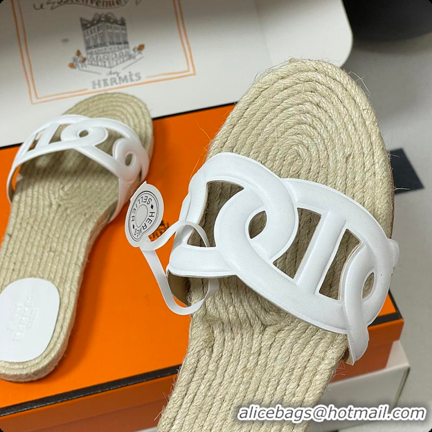 Buy Luxury Hermes Famosa Espadrille Blanc 60702406