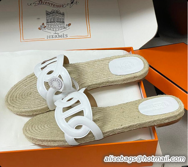 Buy Luxury Hermes Famosa Espadrille Blanc 60702406