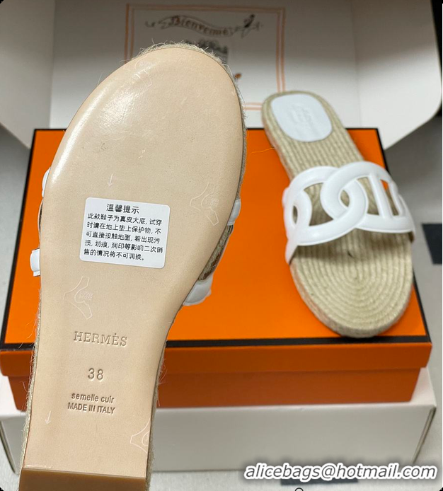 Buy Luxury Hermes Famosa Espadrille Blanc 60702406