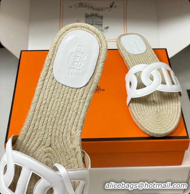 Buy Luxury Hermes Famosa Espadrille Blanc 60702406