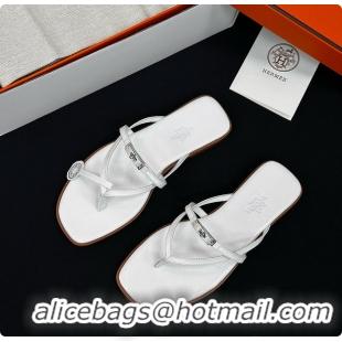 Duplicate Hermes Miss Sandal Blanc 60702408