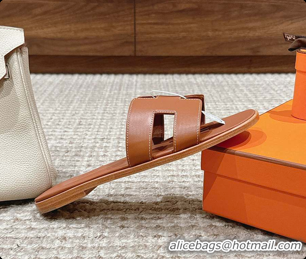 Top Grade Hermes Sandals Brown 60702409