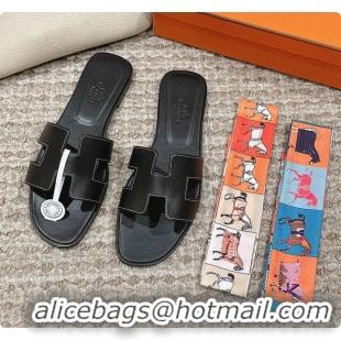 Pretty Style Hermes Sandals Black 60702409