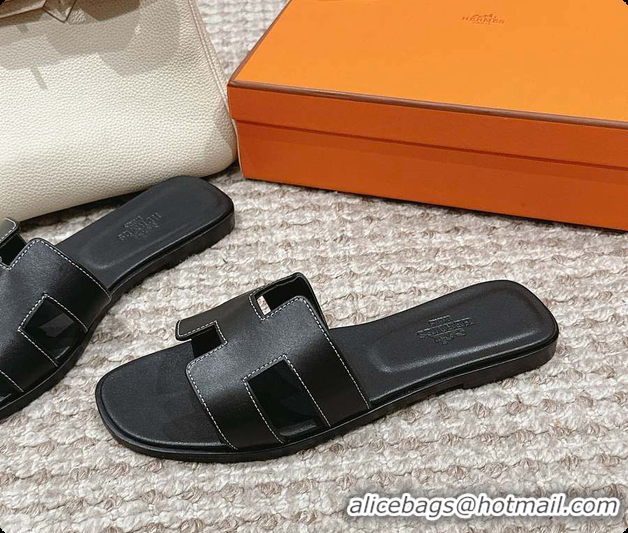 Pretty Style Hermes Sandals Black 60702409