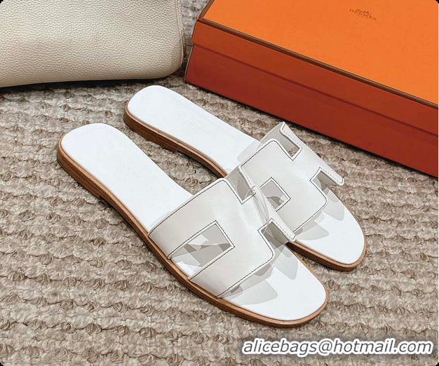 Good Quality Hermes Sandals White 60702409
