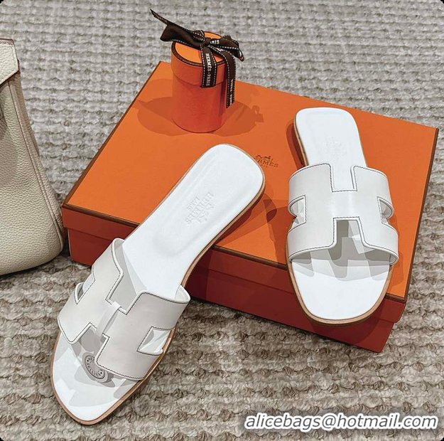 Good Quality Hermes Sandals White 60702409