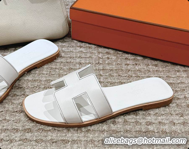 Good Quality Hermes Sandals White 60702409