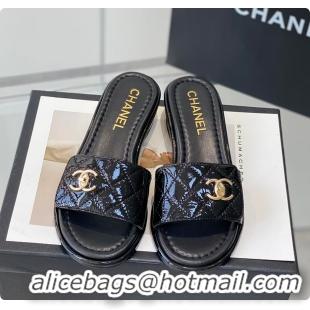 Buy Discount Chanel Slipper White/Black/Beige 60702501