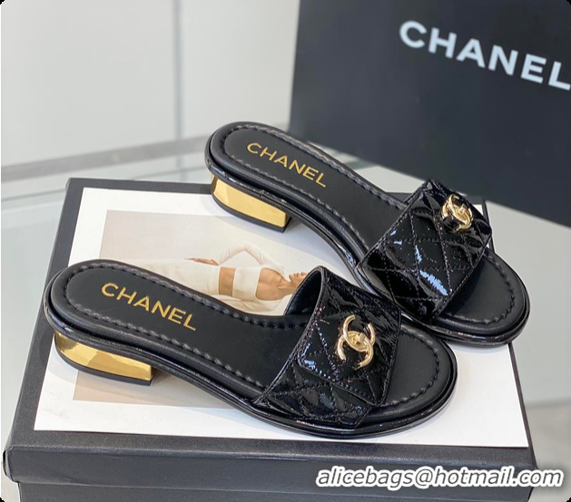 Buy Discount Chanel Slipper White/Black/Beige 60702501