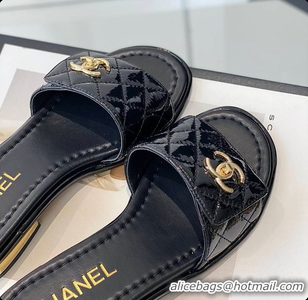 Buy Discount Chanel Slipper White/Black/Beige 60702501