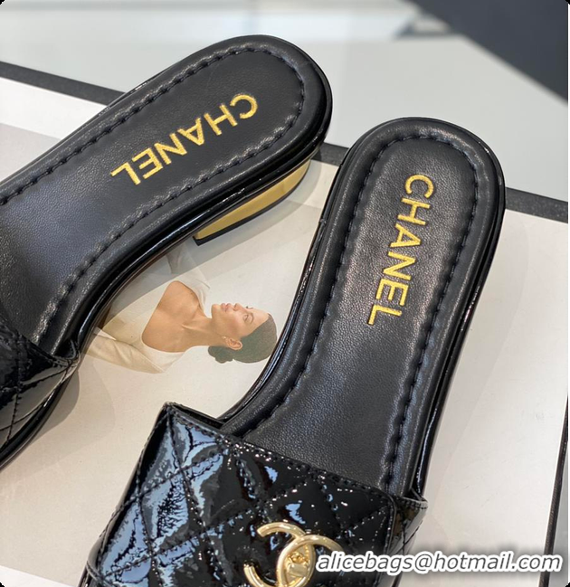 Buy Discount Chanel Slipper White/Black/Beige 60702501