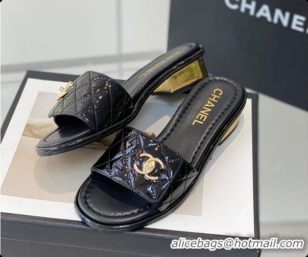 Buy Discount Chanel Slipper White/Black/Beige 60702501