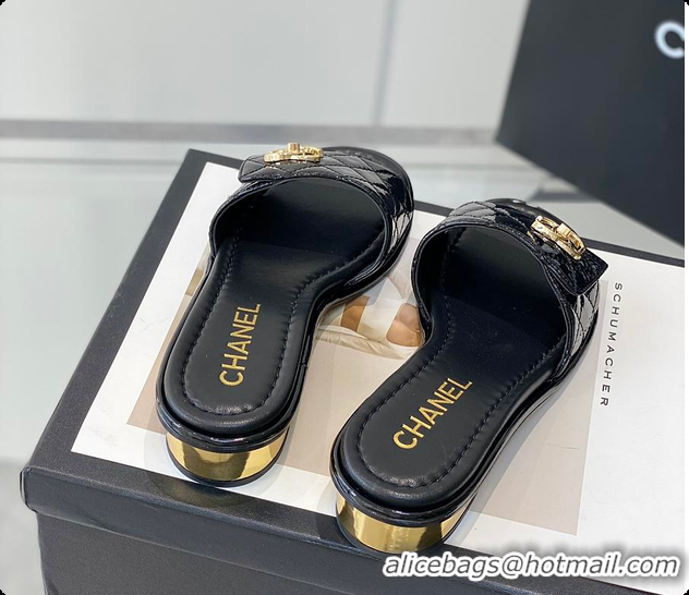 Buy Discount Chanel Slipper White/Black/Beige 60702501