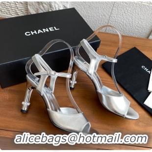 Stylish Chanel 25 Métiers d’art Sandals/Heels Lambskin Silver 60702504