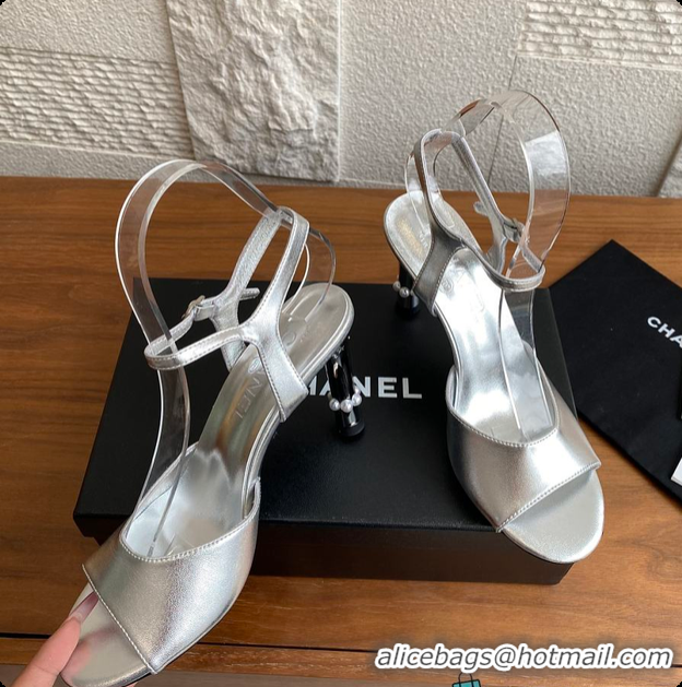Stylish Chanel 25 Métiers d’art Sandals/Heels Lambskin Silver 60702504