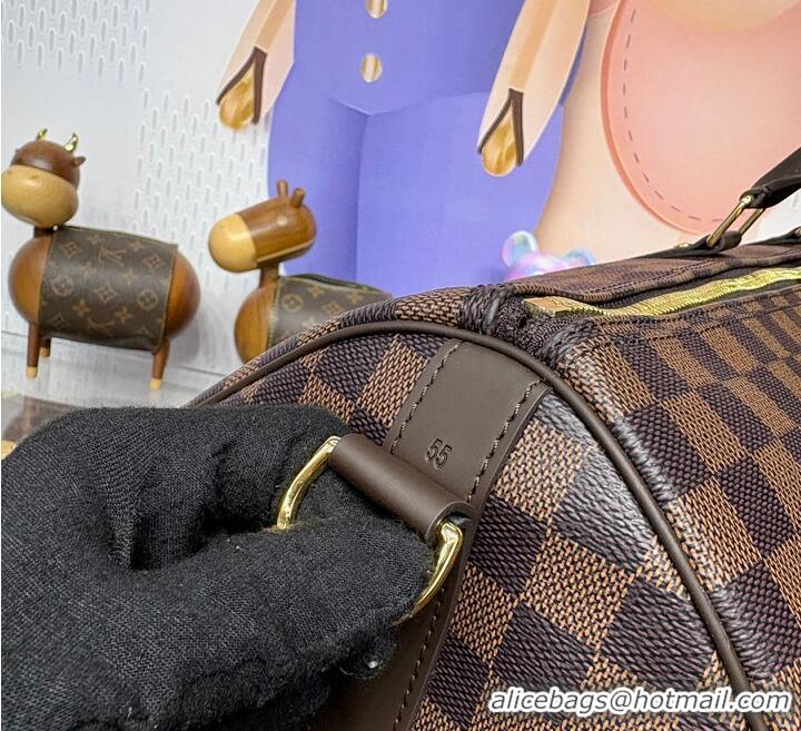 Buy Discount Louis Vuitton Damier Ebene Canvas Keepall Bandouliere 55 Bag N41414