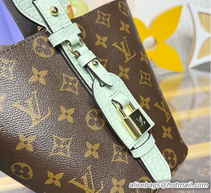 Super Quality Louis Vuitton Monogram/Exotic Crocodile All In BB Bag M28911 Mint
