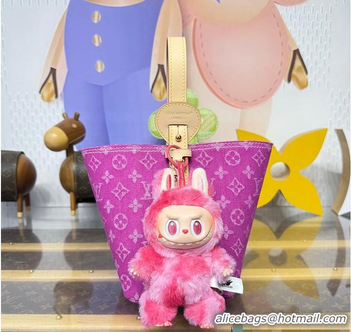 Most Popular Louis Vuitton Monogram Denim All In BB Bag M28912 Fuchsia
