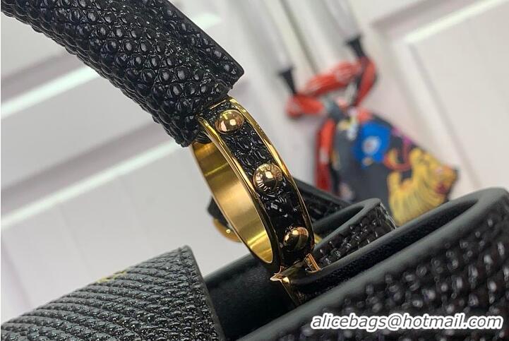 Reasonable Price Louis Vuitton Monogram Strass Capucines BB M89370 Black 2026