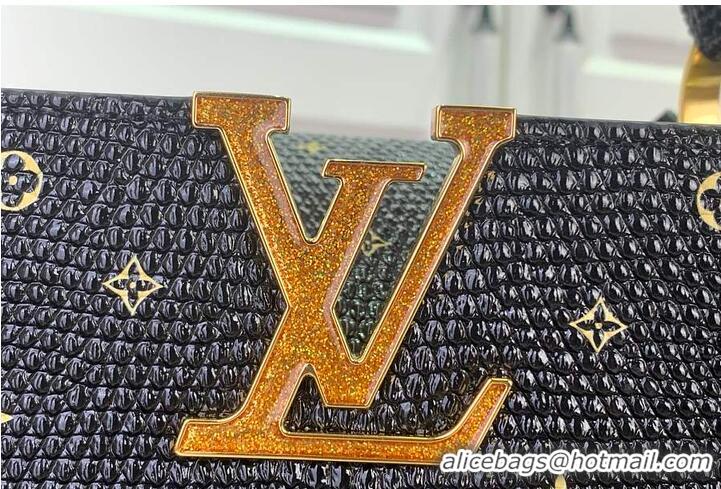 Reasonable Price Louis Vuitton Monogram Strass Capucines BB M89370 Black 2026