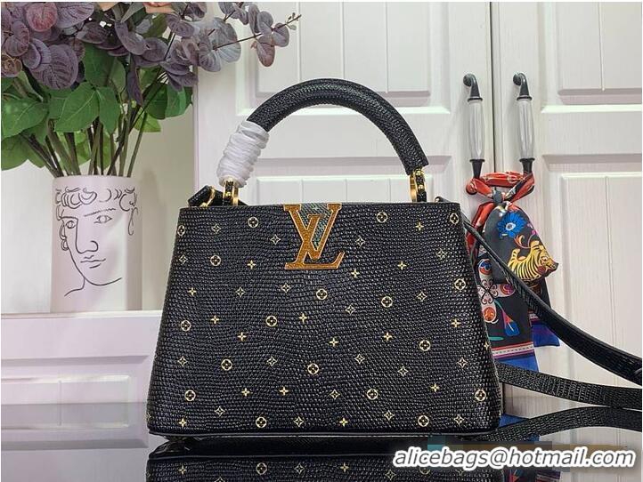 Reasonable Price Louis Vuitton Monogram Strass Capucines BB M89370 Black 2026